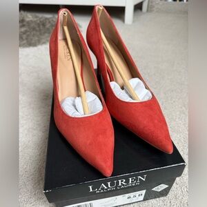 Lauren Ralph Lauren Scarlet Suede Heels
